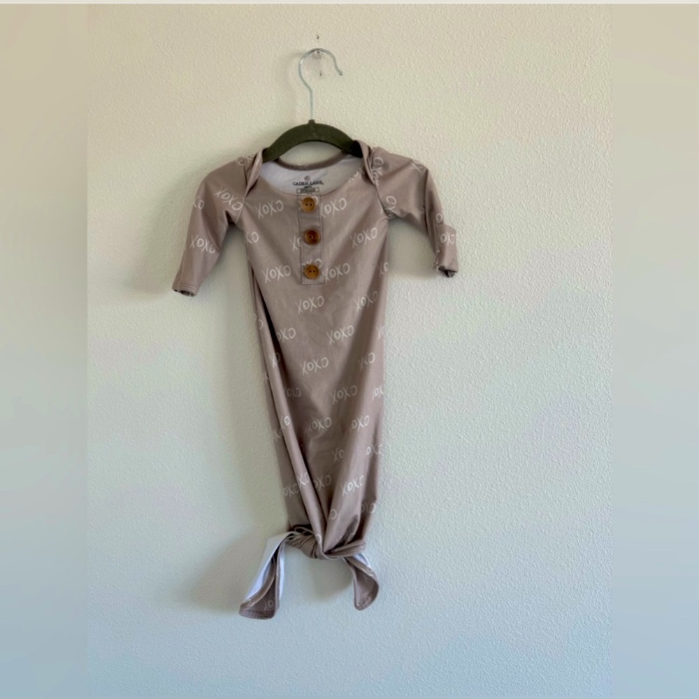 Caden Lane Knotted Baby Gown